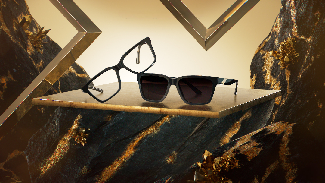 Elegant Armani eyewear with Italian craftsmanship