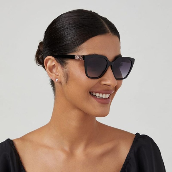 Trendy Guess eyewear display in Kerala optical showroom